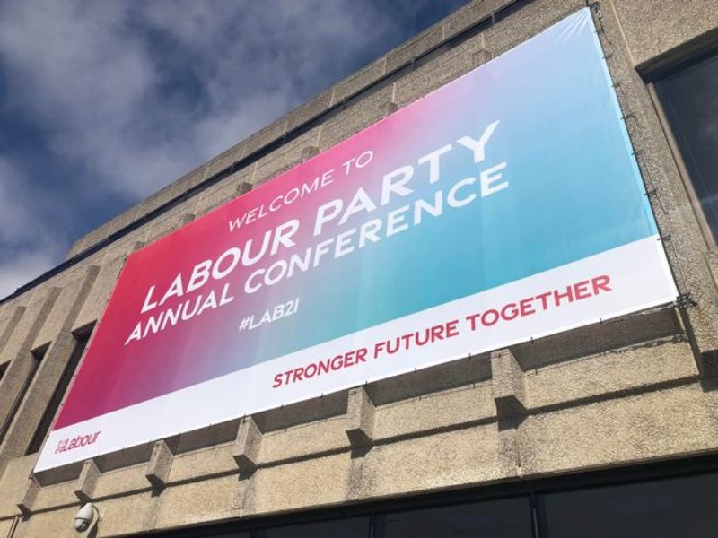 Labour party conference billboard
